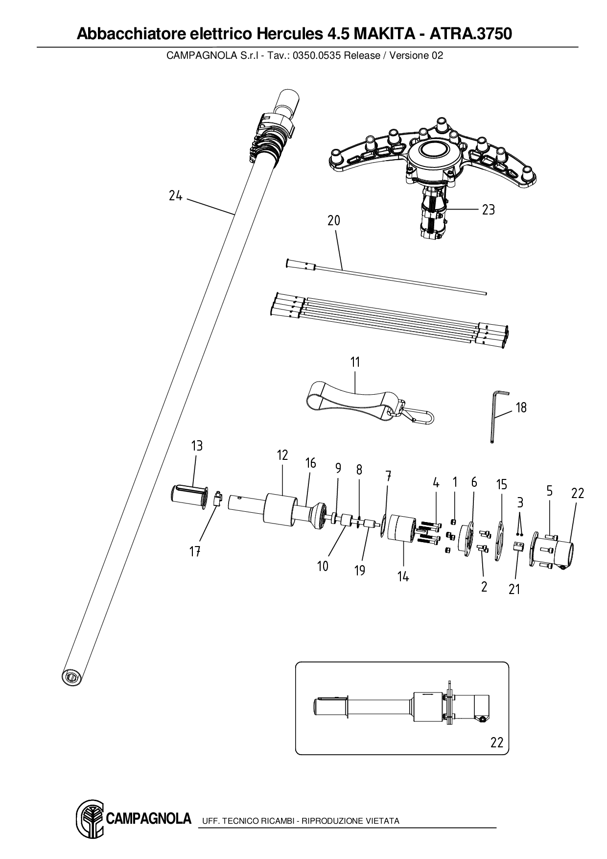 ATRA.3750_Abbacchiatore elettrico Hercules 4.5 MAKITA